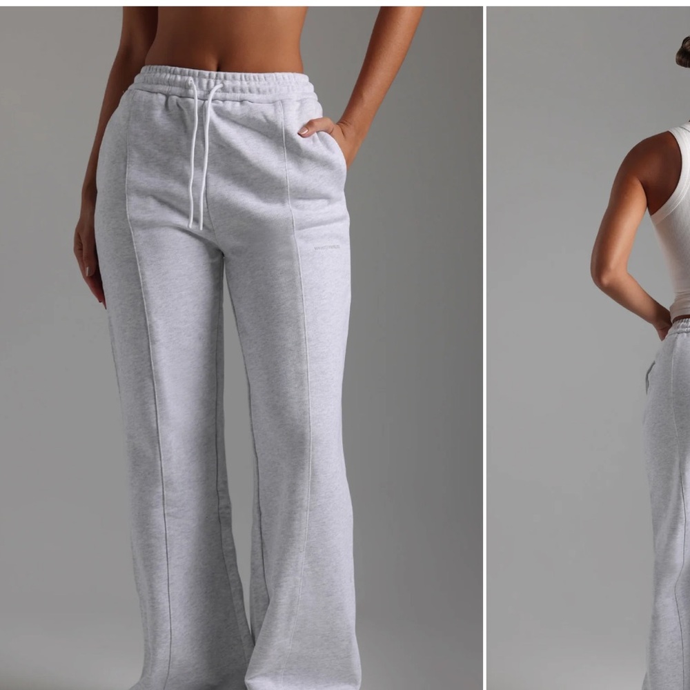 Women's Light Gray Thick Joggers